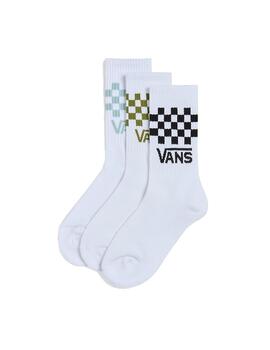 Calcetines Vans Classic Check Crew 3 Pack