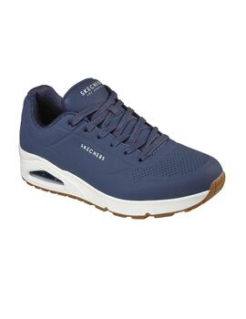 Zapatillas Skechers Uno Stand Hombre Marino