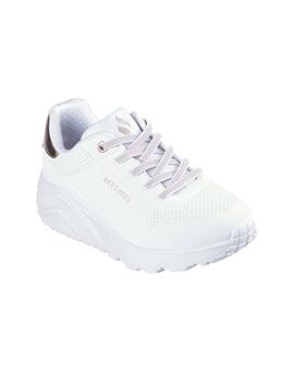 Zapatillas Skechers Uno Lite-Metallic Mode Junior Blanco