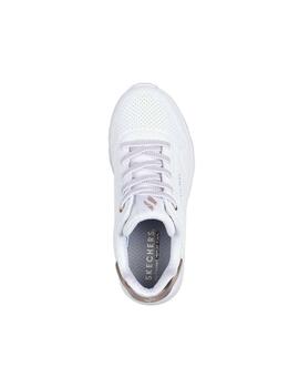 Zapatillas Skechers Uno Lite-Metallic Mode Junior Blanco