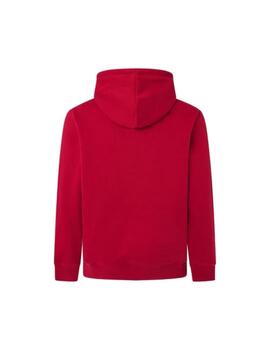 Sudadera Pepe Jeans con capucha fit regular Hombre Ruby Red