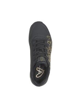 Zapatillas Skechers Golden Heart Mujer Negro