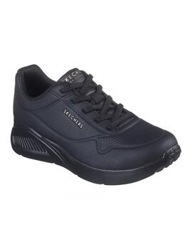 Zapaillas Skechers Uno Lite Work Mujer Negro