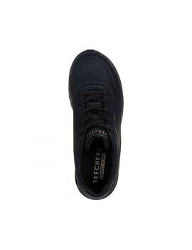 Zapaillas Skechers Uno Lite Work Mujer Negro