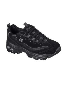 Zapatillas Skechers D´Lites Biggest Fan Mujer Negro