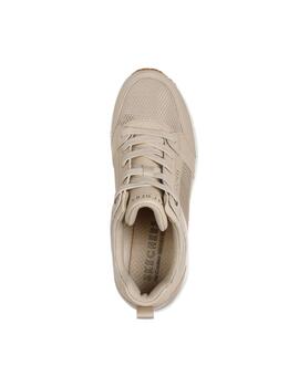 Zapatillas Skechers Uno Wedge Mujer Beige