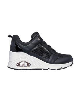 Zapatillas Skechers Uno Wedge Mujer Negro