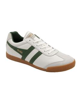 Zapatillas Gola Harrier Leather Hombre Blanco/Verde