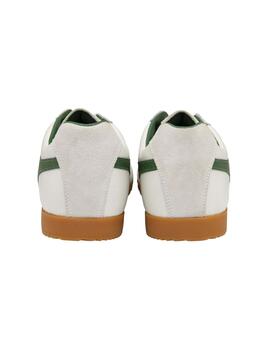 Zapatillas Gola Harrier Leather Hombre Blanco/Verde