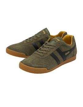 Zapatillas Gola Harrier Suede Hombre Kaki