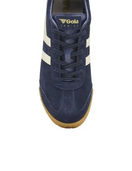 Zapatillas Gola Harrier Suede Hombre Azul