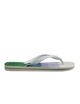 Chanclas Havaianas Brasil Fresh White Hombre Azul