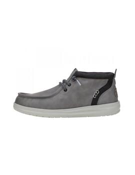 Botín Hey Dude Wally Mid Gripr Classic Hombre Gris