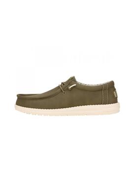 Zapatillas Hey Dude Wally Classic Hombre Olive