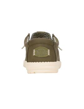 Zapatillas Hey Dude Wally Classic Hombre Olive