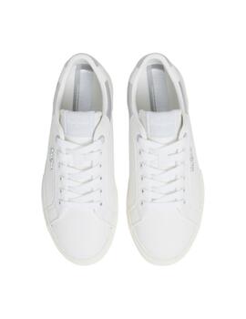 Zapatillas Pepe Jeans Kenton Court Silver Mujer Blanco