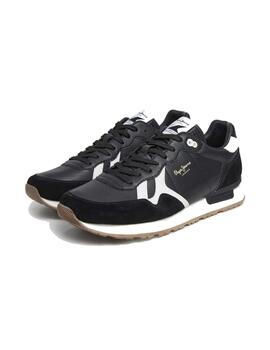 Zapatillas Pepe Brit Supra Hombre Negro