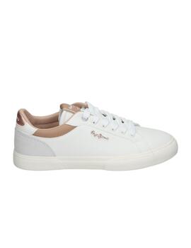 Zapatillas Pepe Jeans Kenton Court Golden Mujer Blanco