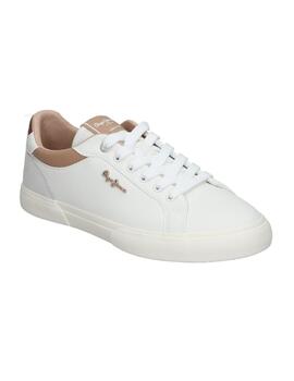 Zapatillas Pepe Jeans Kenton Court Golden Mujer Blanco