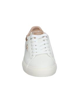 Zapatillas Pepe Jeans Kenton Court Golden Mujer Blanco