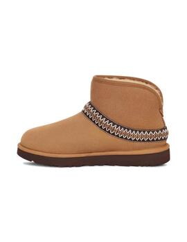 Botín UGG Classic Mini Crescent Mujer Marrón