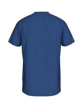 Camiseta Tommy Tjm Slim Linear Chest Hombre Azul