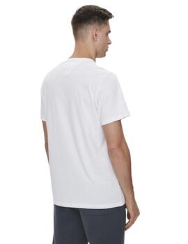 Camiseta Tommy Tjm Slim Linear Chest Hombre Blanca