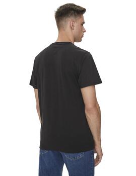 Camiseta Tommy Tjm Slim Linear Chest Hombre Negra