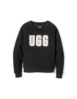 Sudadera UGG Madeline Fuzzy Logo Mujer Negro