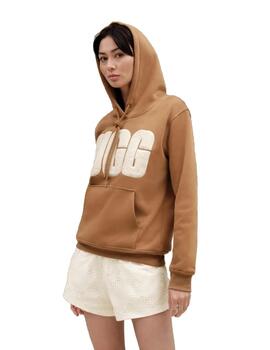 Sudadera Rey UGGfluff Logo Mujer Marrón