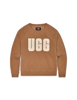 Sudadera UGG Madeline Fuzzy Logo Mujer Marrón