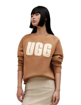 Sudadera UGG Madeline Fuzzy Logo Mujer Marrón