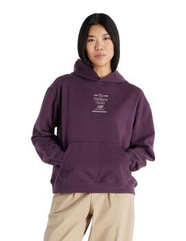 Sudadera New Balance ATH FT Oversize Mujer