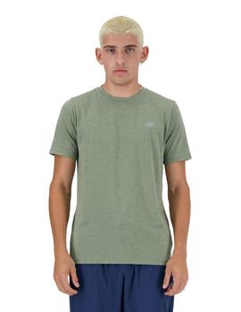 Camiseta NB Sport Essentials Heathertech Verde