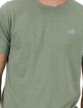 Camiseta NB Sport Essentials Heathertech Verde