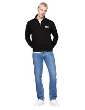 Sudadera Tommy Tjm Reg Entry Hombre Negro