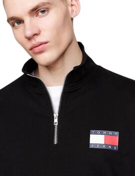 Sudadera Tommy Tjm Reg Entry Hombre Negro