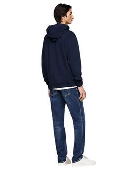 Sudadera Tommy Tjm Reg Spray Hombre Azul