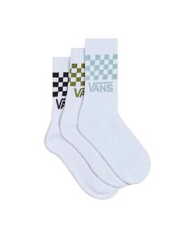 Calcetines Vans Classic Check Crew 3 Pack