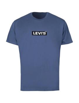 Camiseta Levis Relaxed Fit Hombre Azul