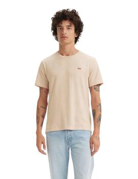 Camiseta Levis Original  Hombre Beige