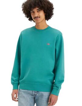 Sudadera Levis Original Logo Pequeño Hombre Verde