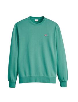 Sudadera Levis Original Logo Pequeño Hombre Verde