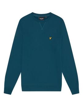 Sudadera LyLe & Scott Football Graphic Hombre Azul