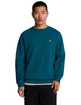 Sudadera LyLe & Scott Football Graphic Hombre Azul