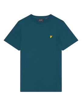 Camiseta Lyle & Scott Football For All Graphic Jet Azul