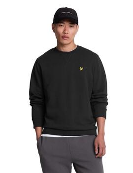 Sudadera LyLe & Scott Football Graphic Hombre Negro