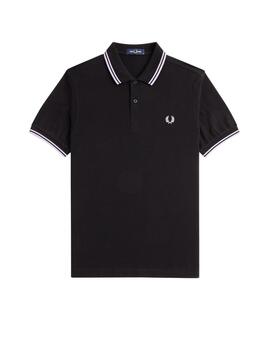 Polo Fred Perry Twin Tipped Hombre Marino