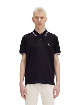 Polo Fred Perry Twin Tipped Hombre Marino