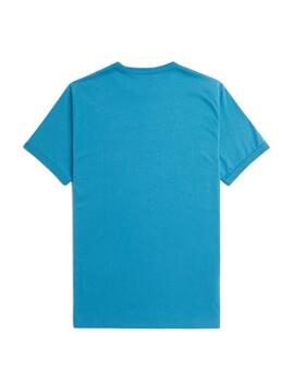 Camiseta Fred Perry Ringer Hombre Azul